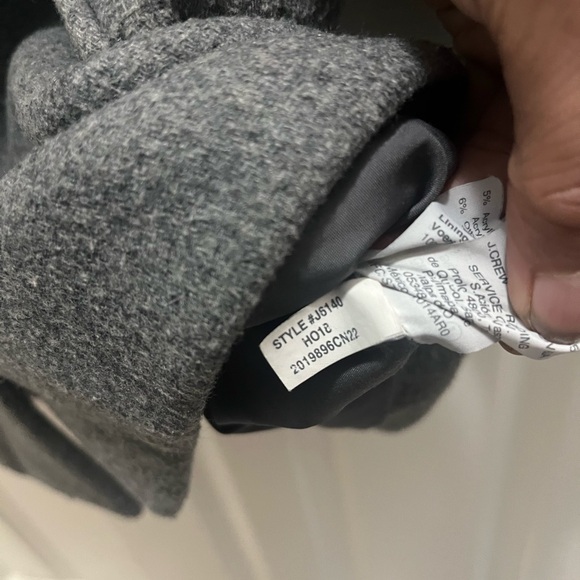 J crew Women's Gray mercantile coat full zip size 6 - Picture 6 of 16